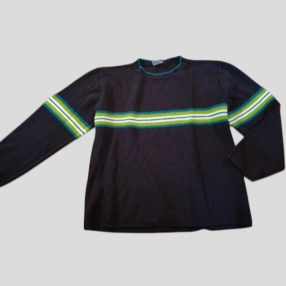 * NORTH WEST BLUE Navy Blue Knit Pullover Sweater Mens MEDIUM - Picture 4 of 4